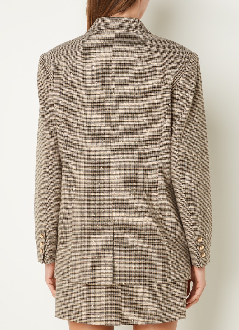 Aaiko Amanda blazer with houndstooth design and sequins