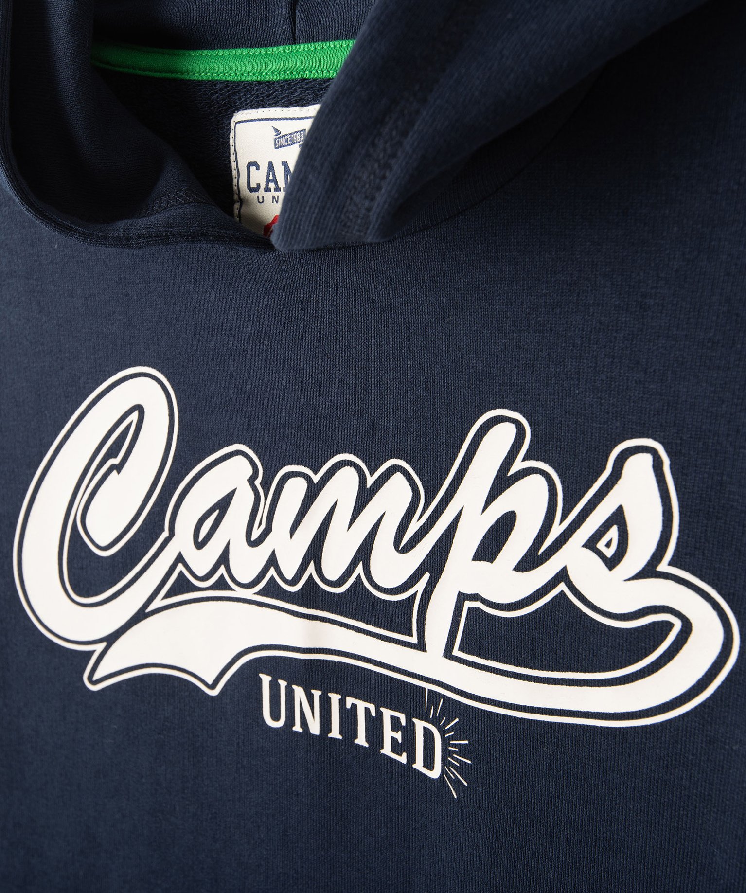 Sweat Garçon à capuche avec inscription poitrine - Camps U... marine | GEMO