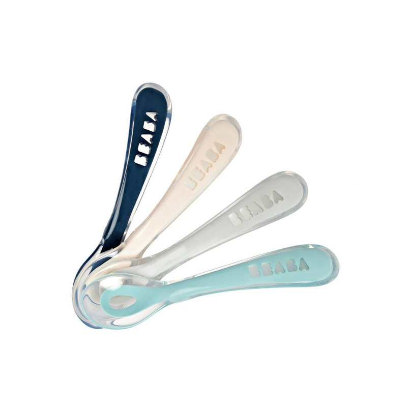 Lot de 4 cuillères silicone 2ème âge Beaba