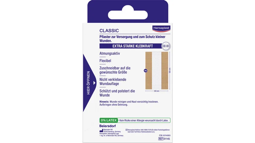 Hansaplast Classic Pflaster 1 m