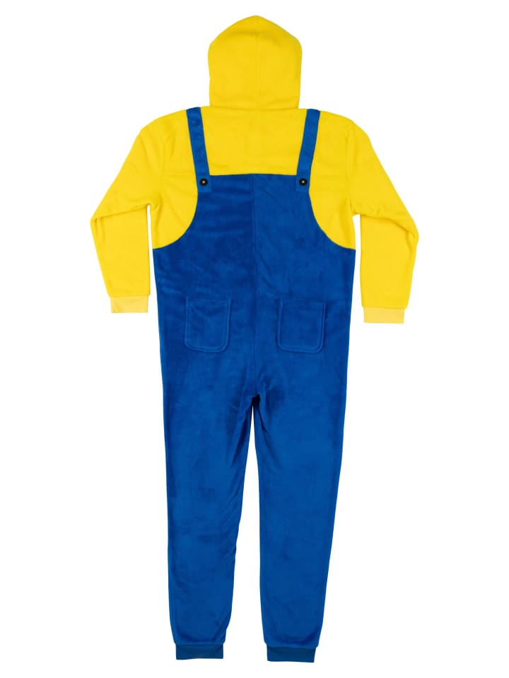 Minions Minions Kostüm Overall mit Kapuze Onesie Jumpsuit Einteiler in Mehrfarbig günstig kaufen