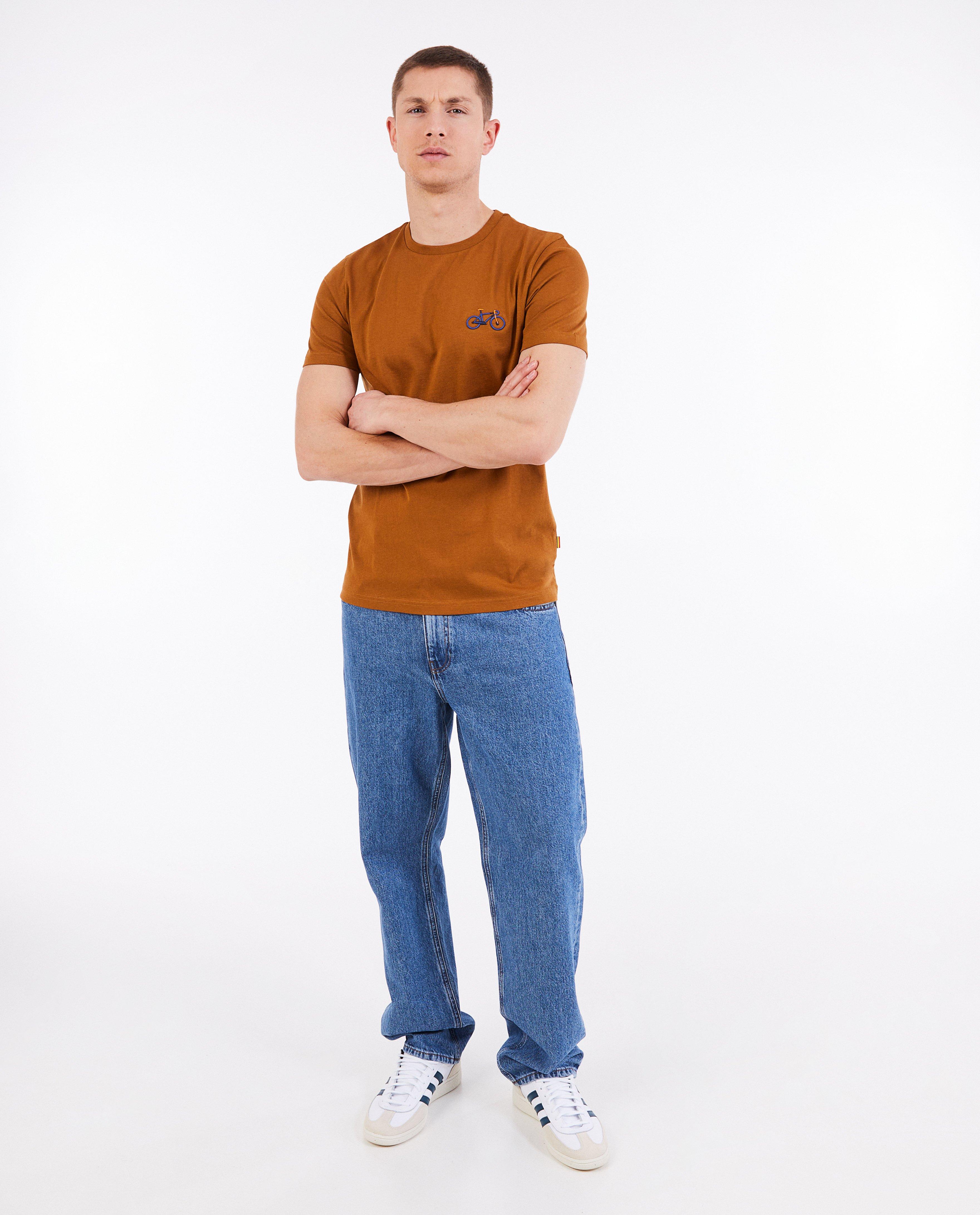 Tricou Baptiste din bumbac organic, maro