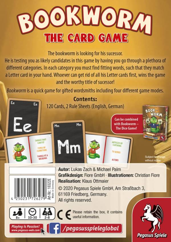 Bookworm - Card Game (engl.)