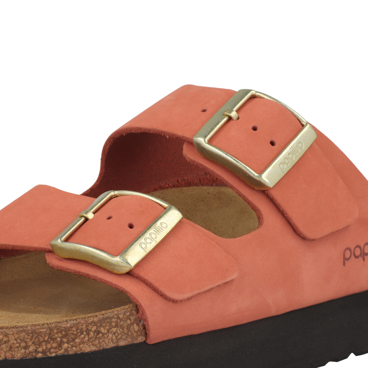 Papillio Arizona Platform Nubukleder schmal Sandale orange