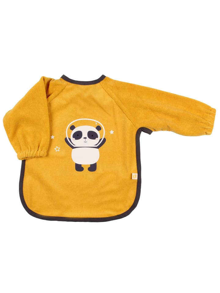 Schlummersack Lätzchen mit Ärmeln wasserfest in Gold günstig kaufen 1-2 Jahre