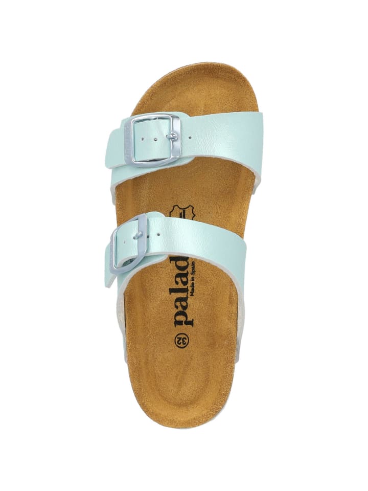 palado Pantoletten in hellgrün metallic günstig kaufen 32