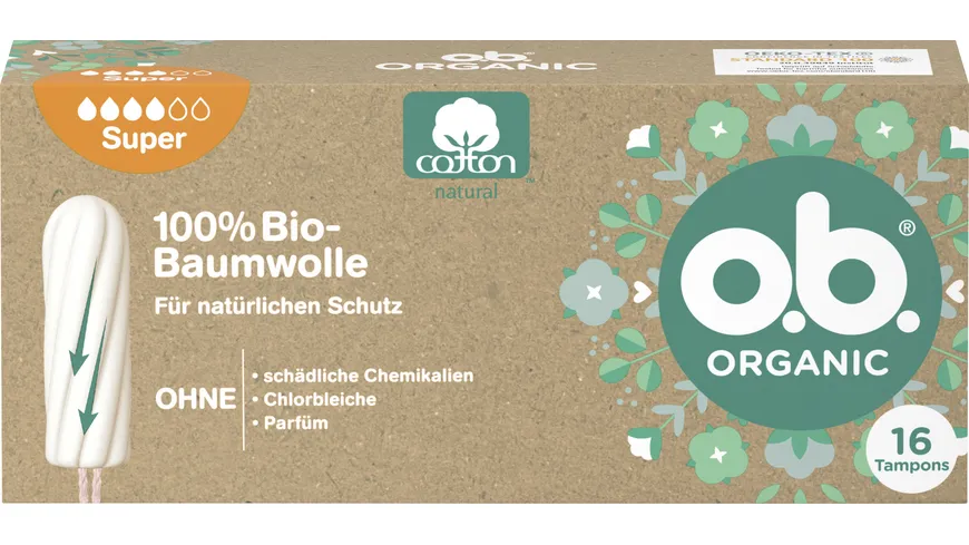 O.B. Organic Bio Tampon Super 16er