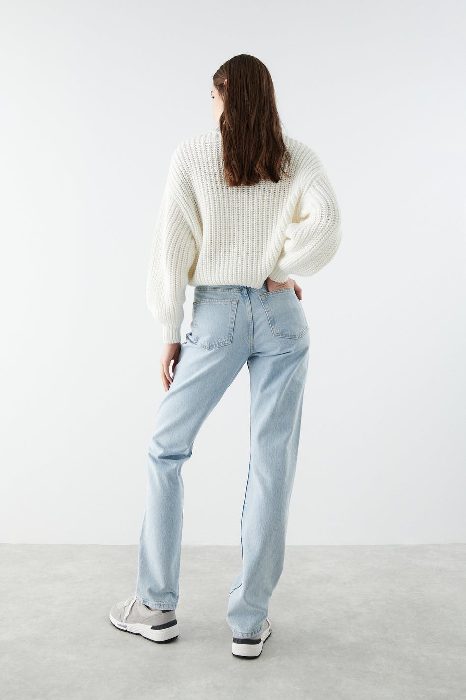 Straight slim jeans
