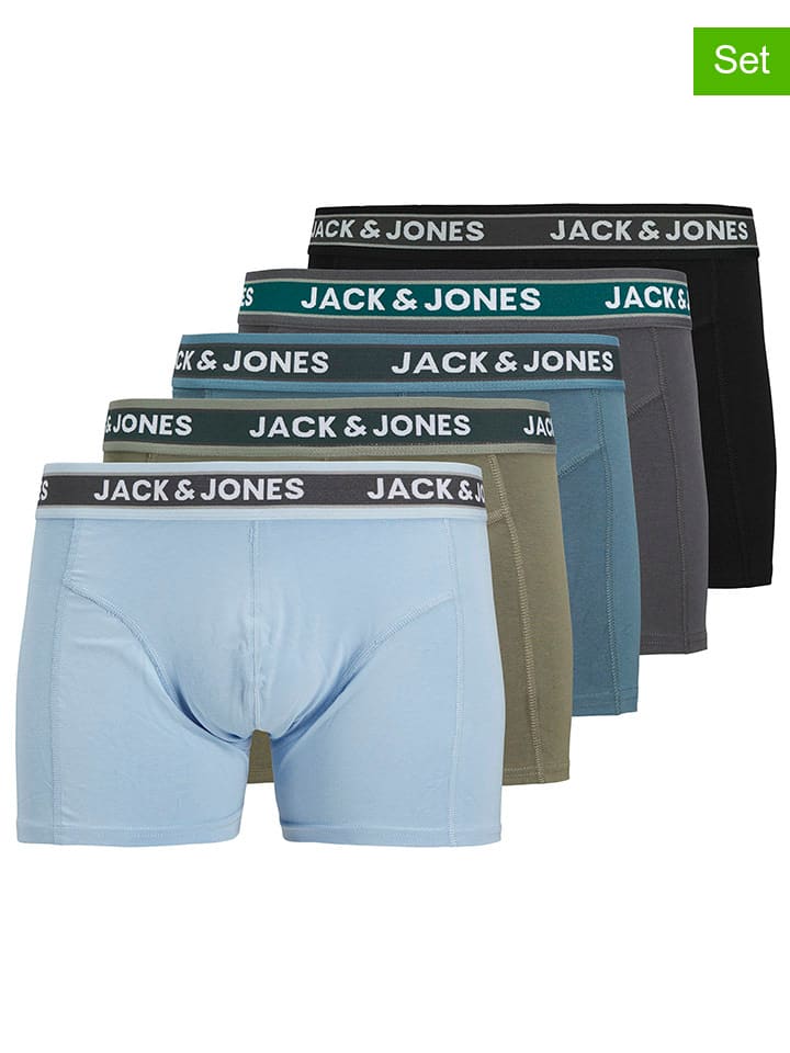 Jack & Jones 5er-Set: Boxershorts in Bunt günstig kaufen