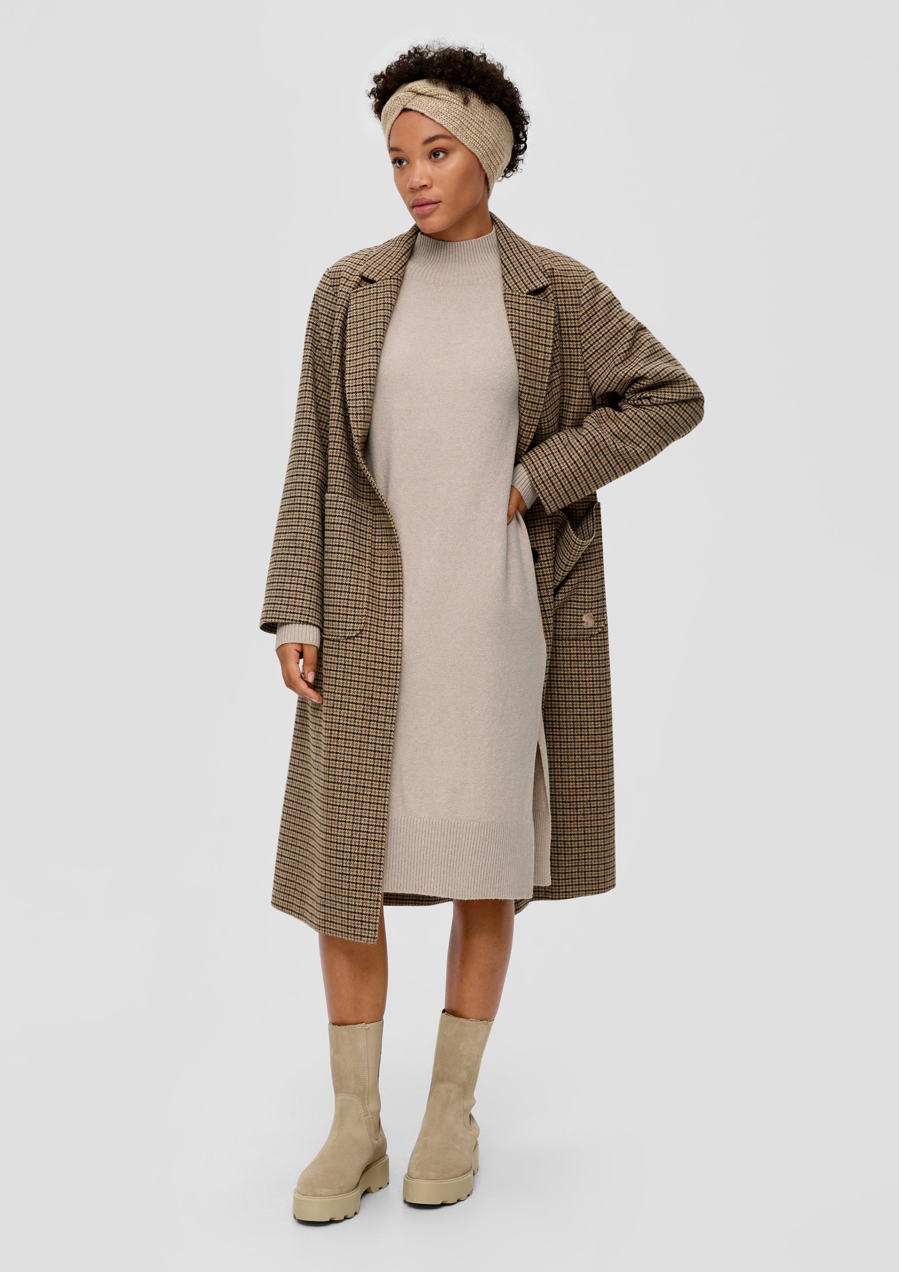Strickkleid mit Kragenschlitz  2141803-8095