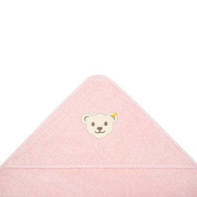 Badetuch mit Kapuze, rosa