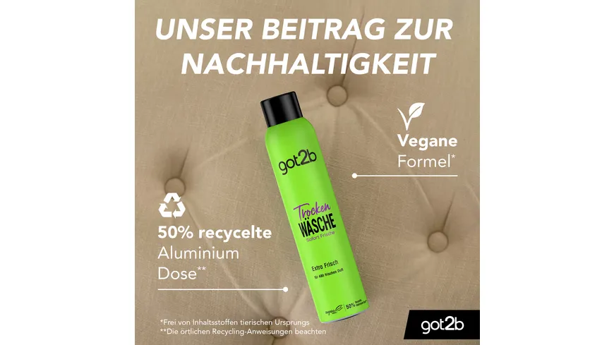 GOT2B Trockenshampoo Trocken Wäsche Extra Frisch 200 ml
