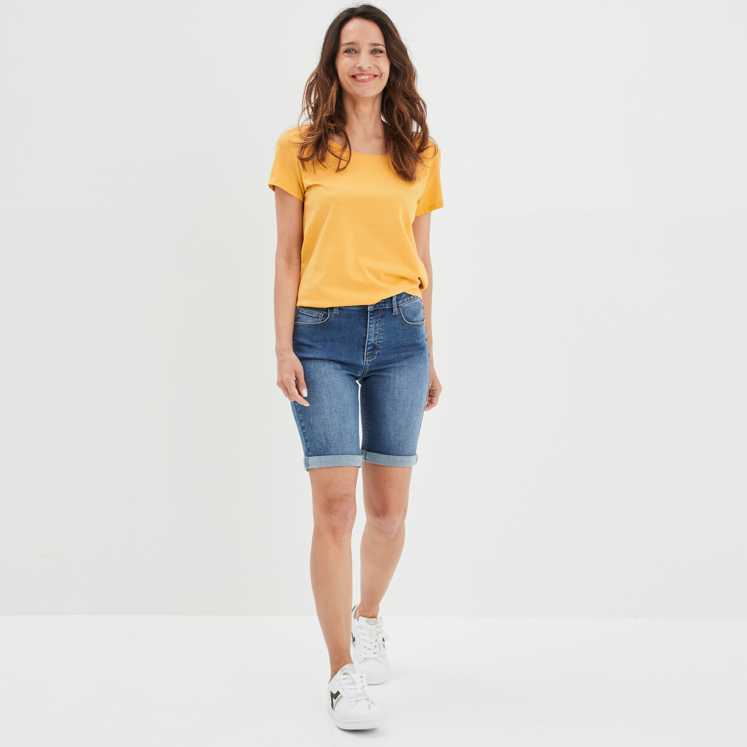 Berduma à ourlets denim stone femme | La Halle