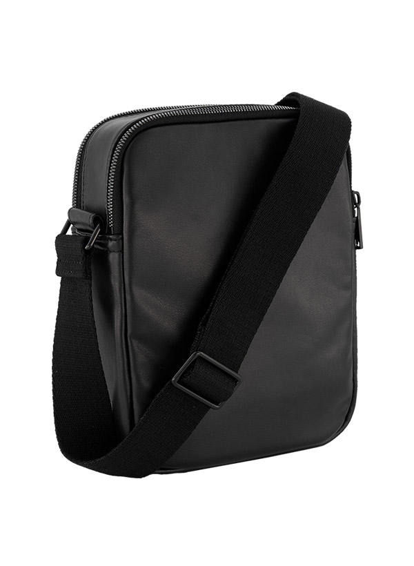 Marc O'Polo, Schultertasche, Mikrofaser, schwarz