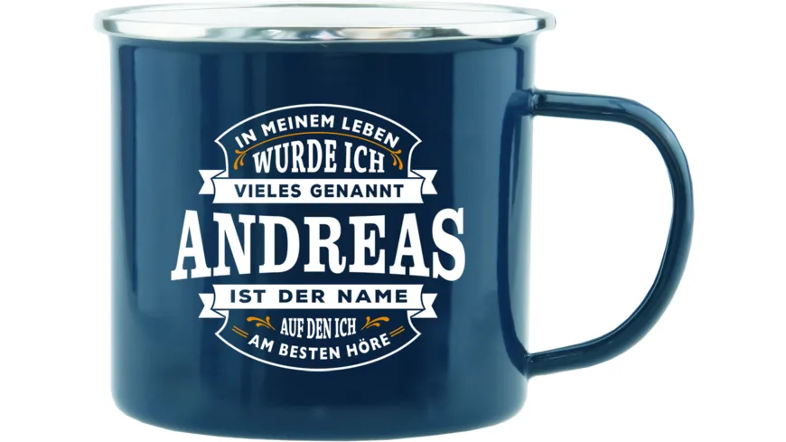 H&H Echter Kerl Emaille-Becher Andreas