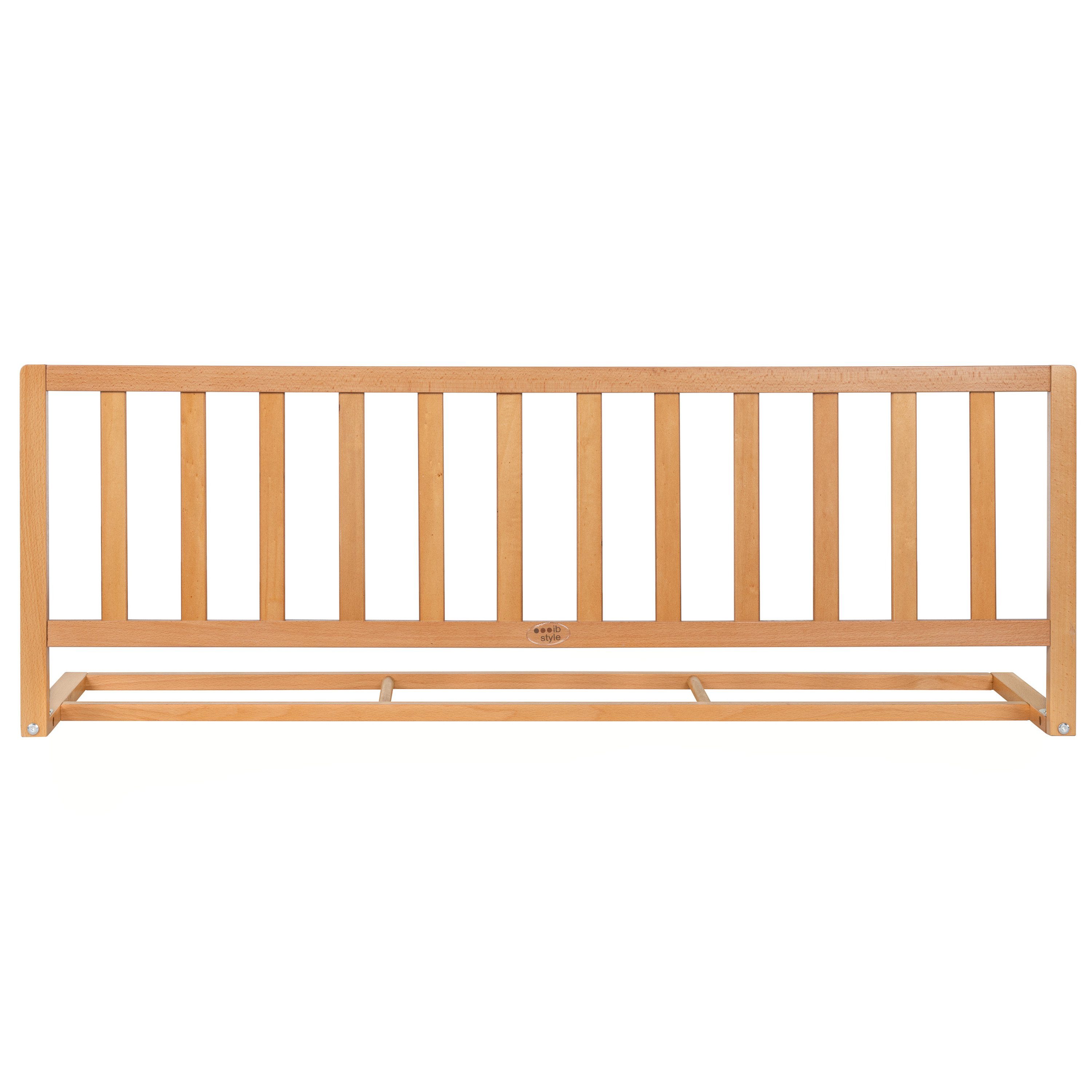 ib style Bettschutzgitter Bettgitter Pino 120cm natur, Bettschutzgitter - Rausfallschutz - Holzgitter
