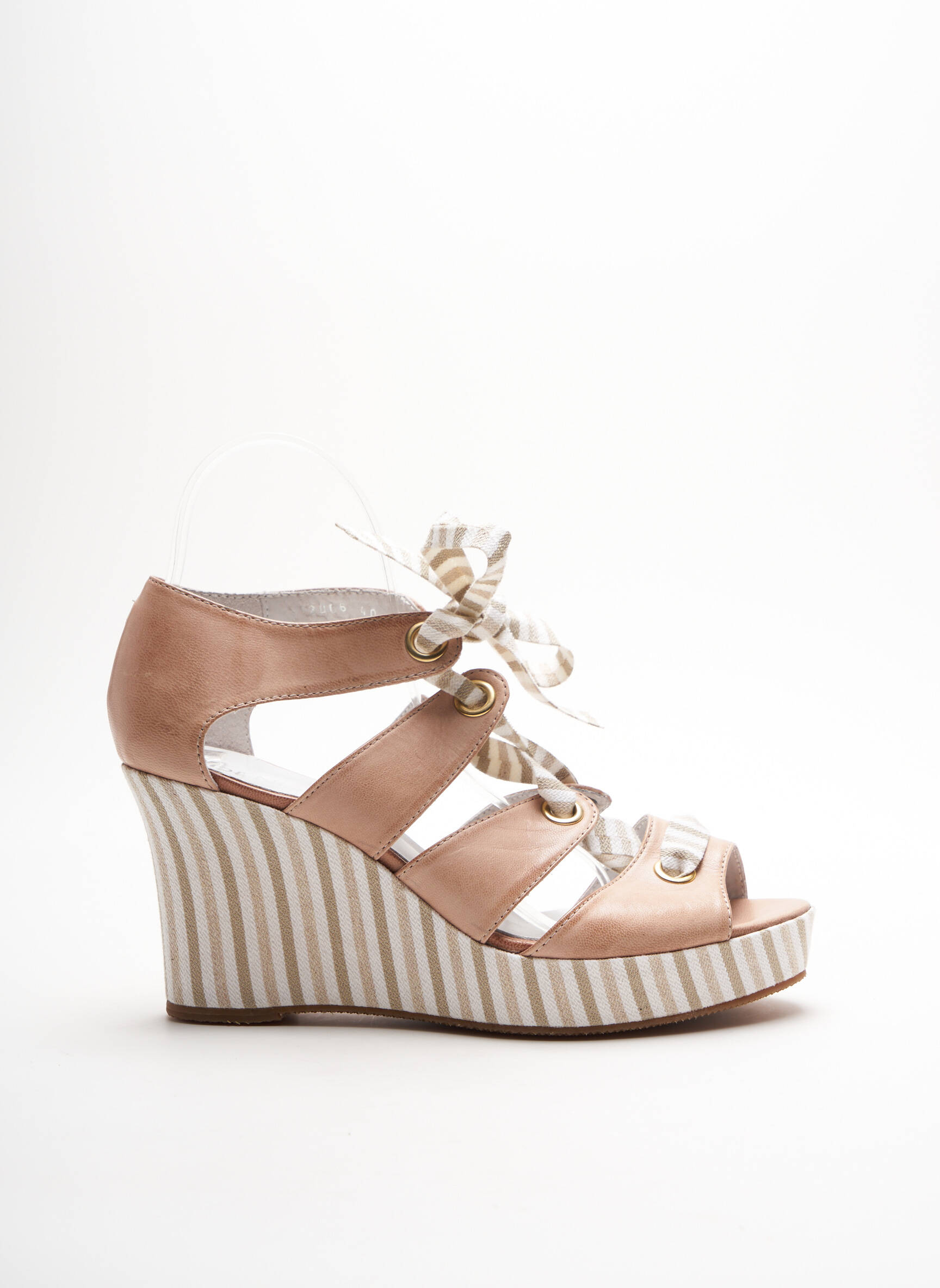 Denouee Sandales Nu Pieds Femme couleur beige
