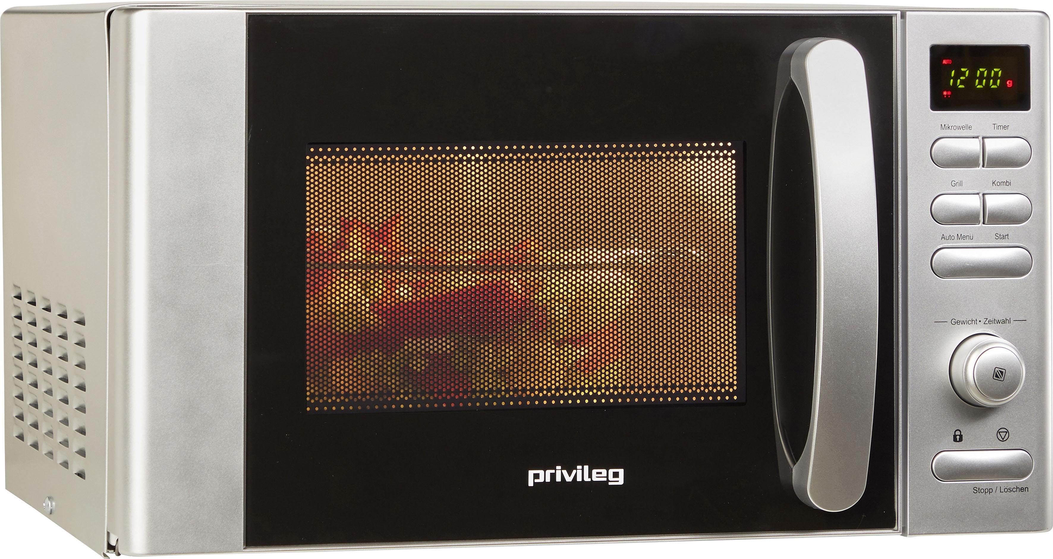 Privileg Mikrowelle 22875556, Grill, 17 l, mit 9 Automatikprogrammen