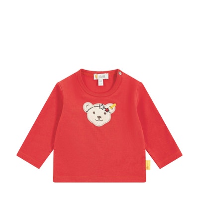 T-Shirt langarm, rot für Mädchen
