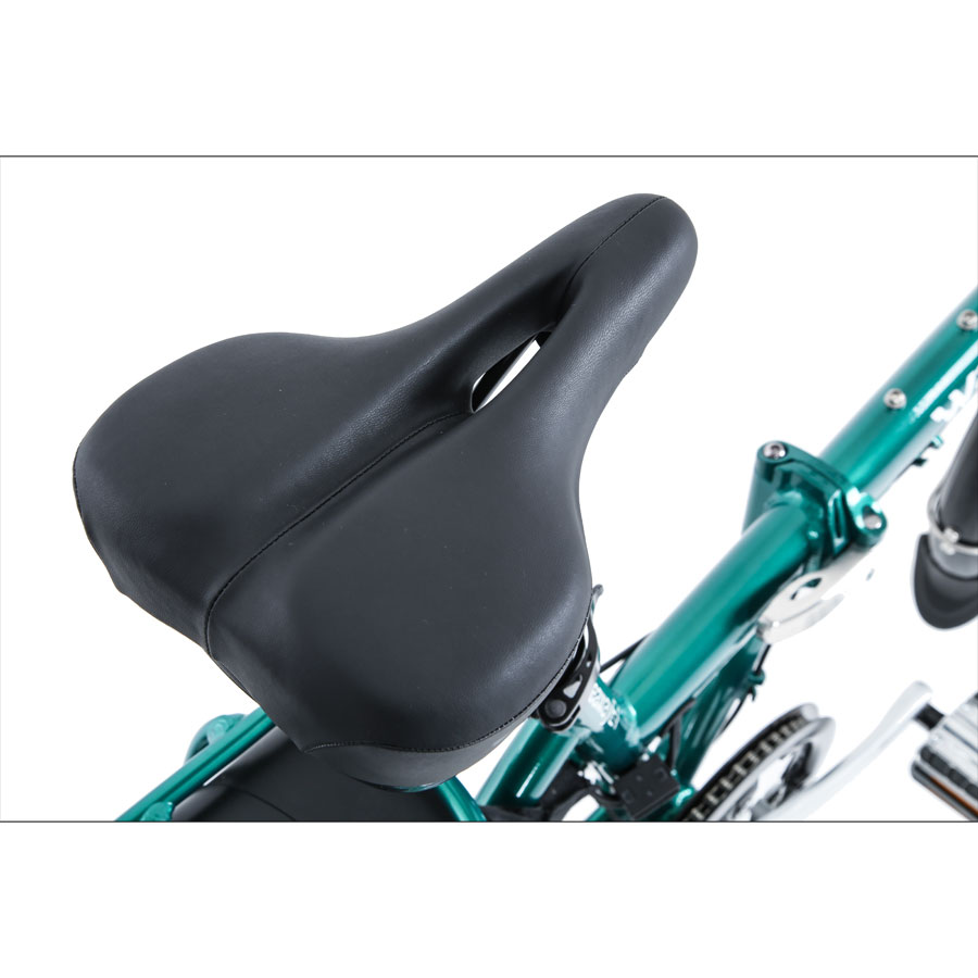Wayscral E-Bike Flexi 215, 20 Zoll Pedelec, elektrisch unterstütztes Klappfahrrad in Grün, bis zu 45 km Reichweite - ATU