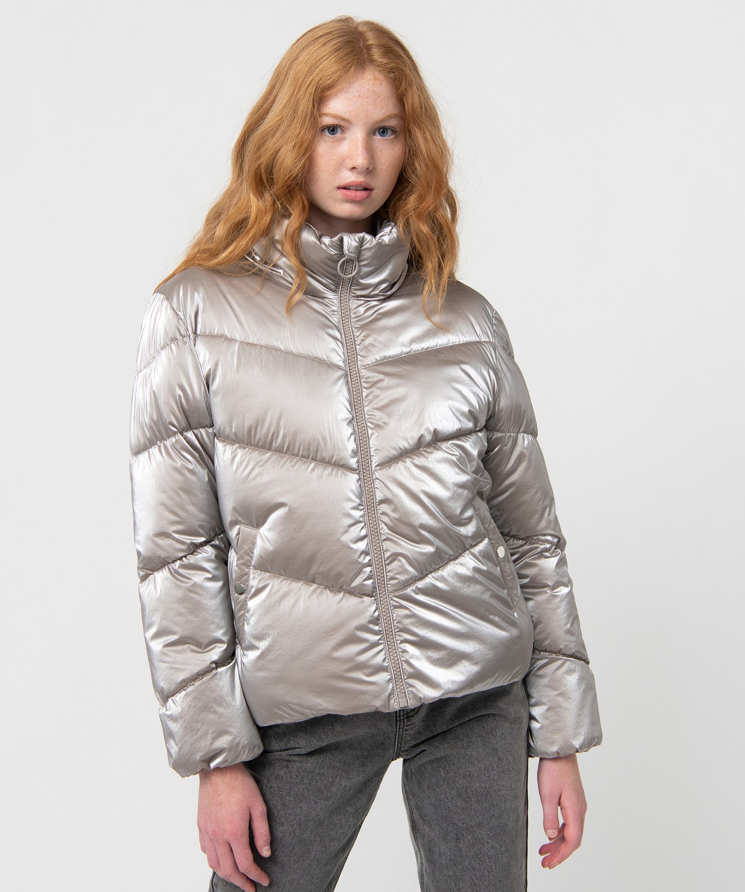 Blouson femme matelassé à col montant divers | GEMO