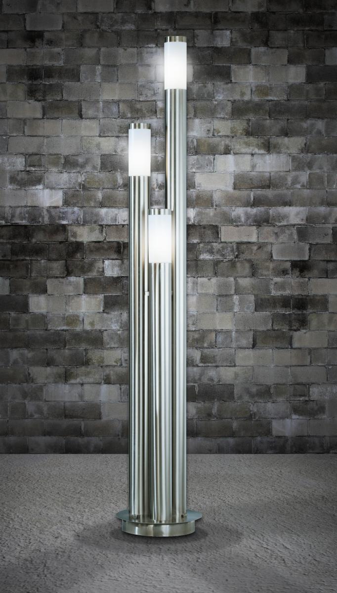 Globo Lighting - BOSTON LED - Außenleuchte Edelstahl, 3x E27 LED