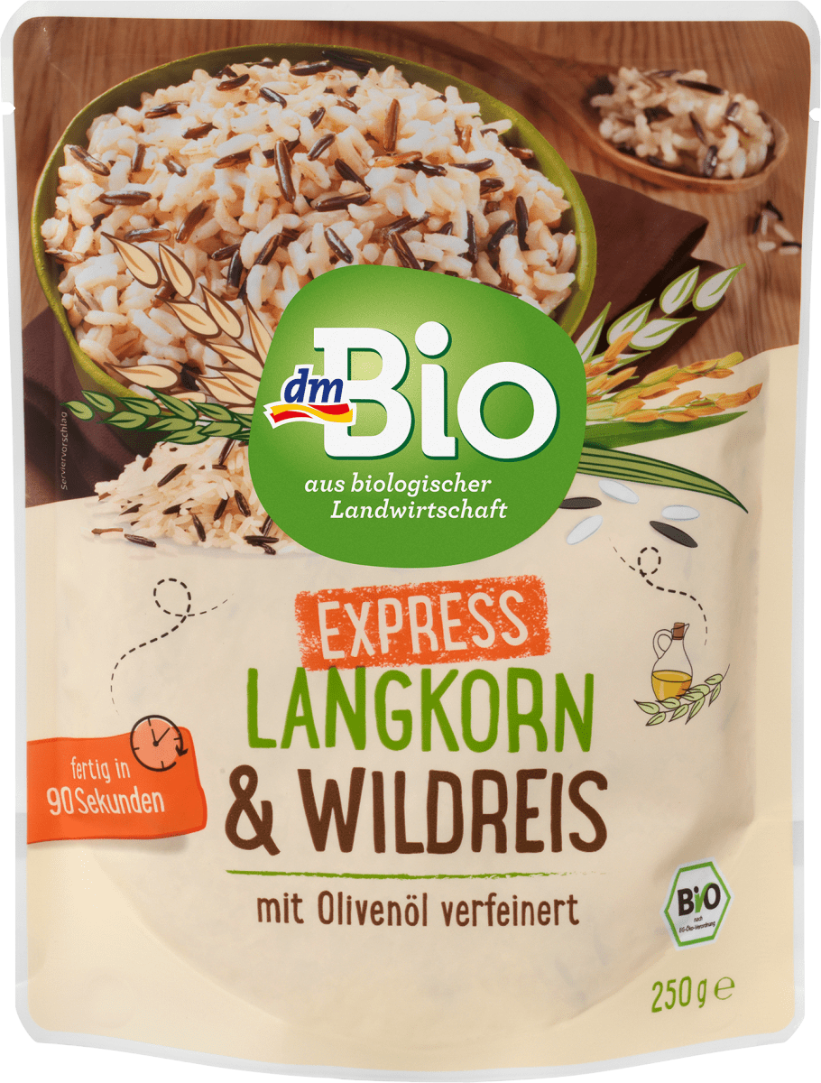 Langkorn & Wildreis mit Olivenöl verfeinert, Express, 250 g