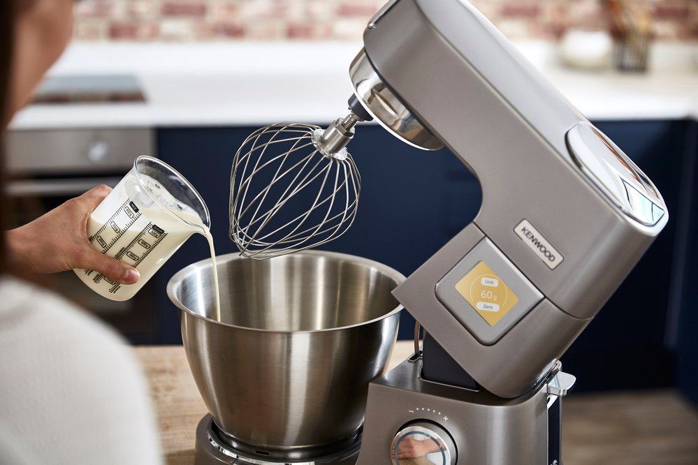 KENWOOD Küchenmaschine Titanium Chef Patissier XL KWL90.594SI, 1400 W, 7 l Schüssel, Wärmefunktion, zusätzliche 5 l Schüssel, inkl. umfangreiches Zubehör
