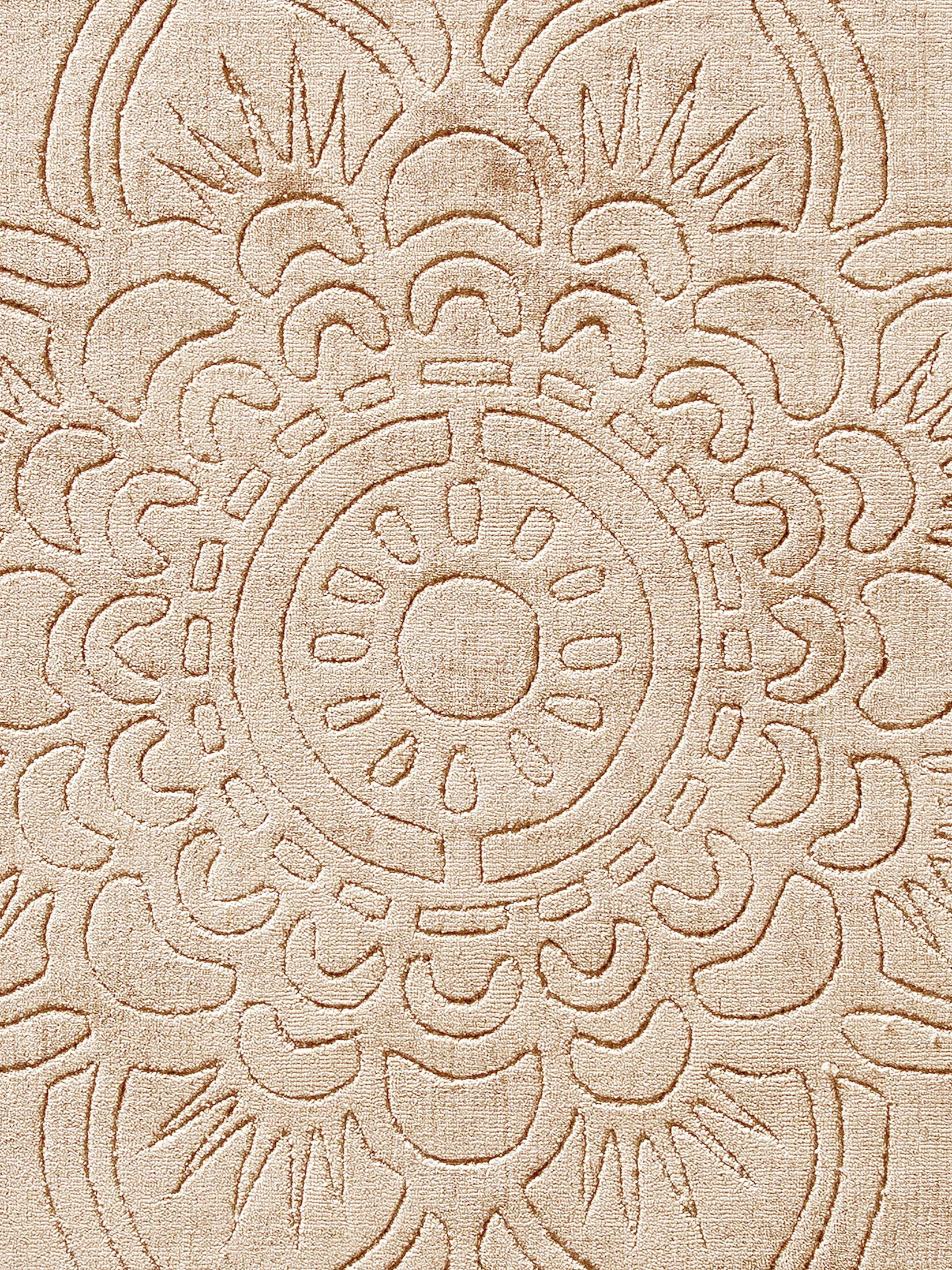 Sestino Uni-Teppich, Creme