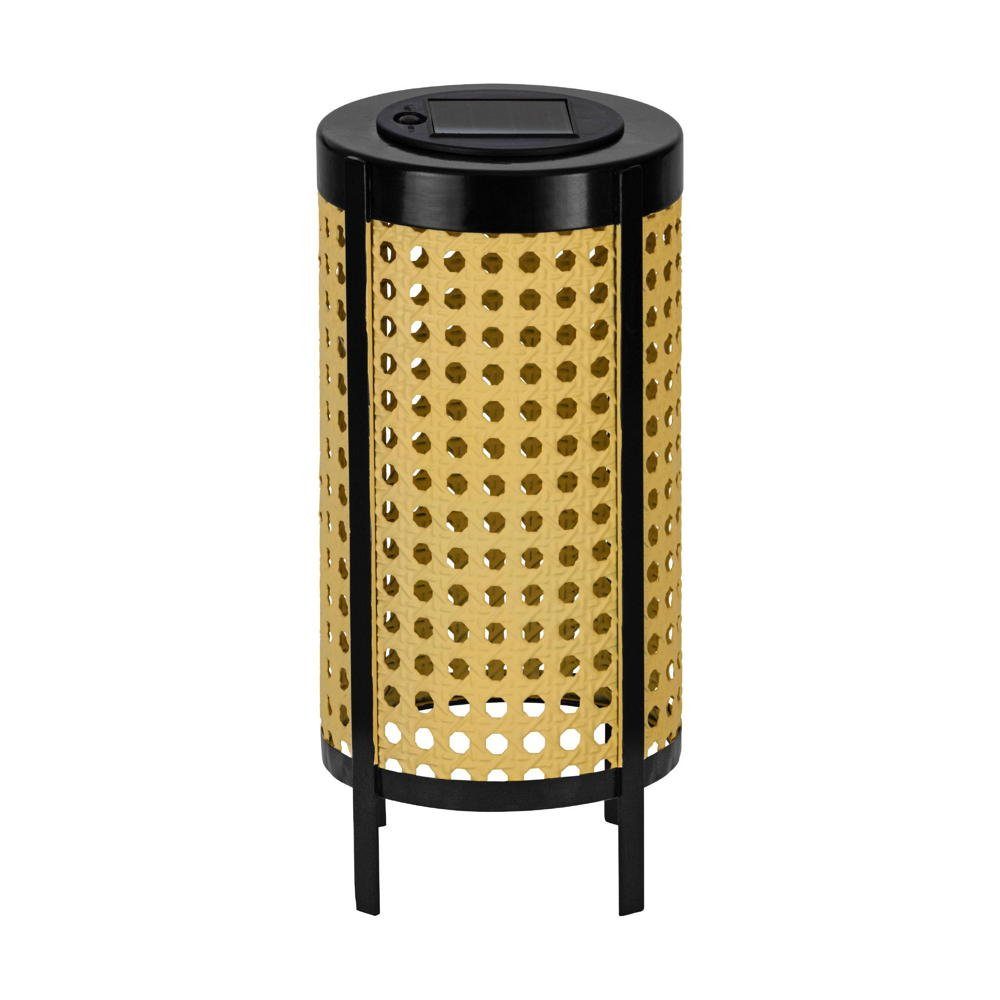 EGLO LED Solarleuchte LED Solar Stehleuchte Z in Creme und Schwarz 0,06W IP44, keine Angabe, Leuchtmittel enthalten: Ja, fest verbaut, LED, warmweiss, Solarleuchten