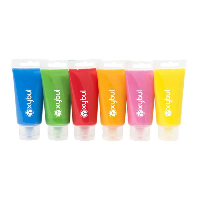 6 tubes de peinture à doigts Oxybul