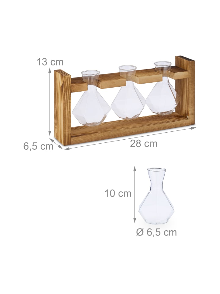 relaxdays Reagenzglas Vase 