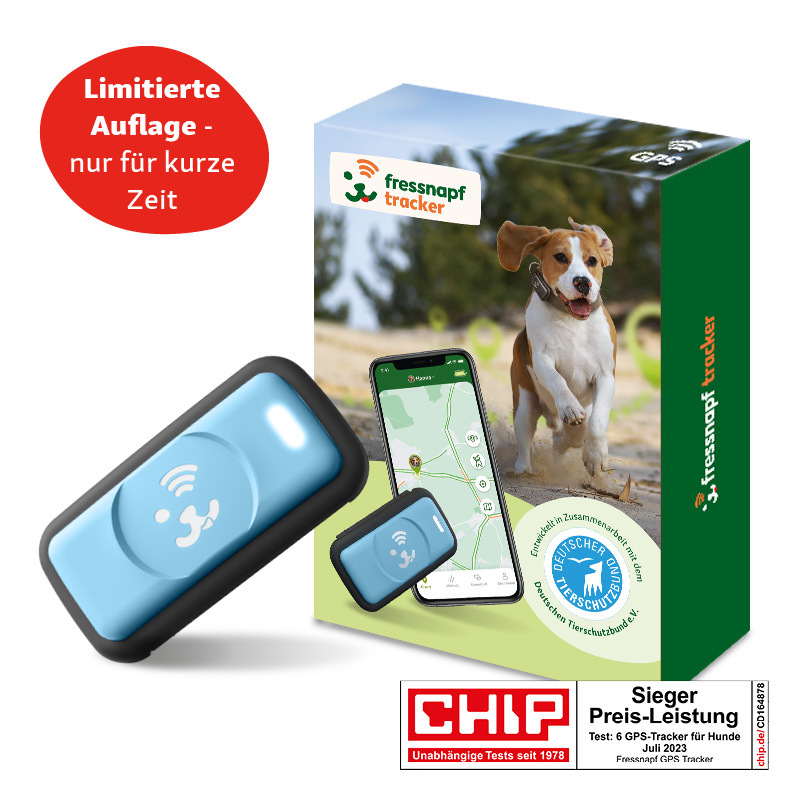 Fressnapf GPS Tracker & Zubehör Fressnapf GPS-Tracker für Hunde happy blue *limitierte Auflage