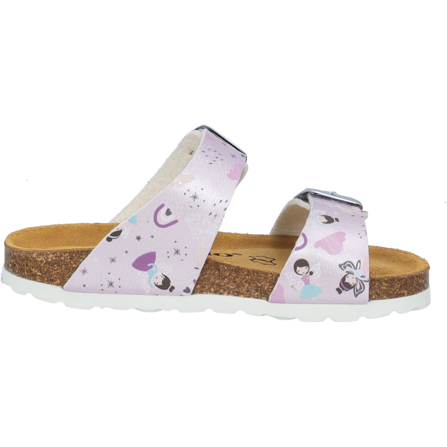 Palado Kids Samos G Print, Pantoletten, Kinder, Flieder Metallic Fairy