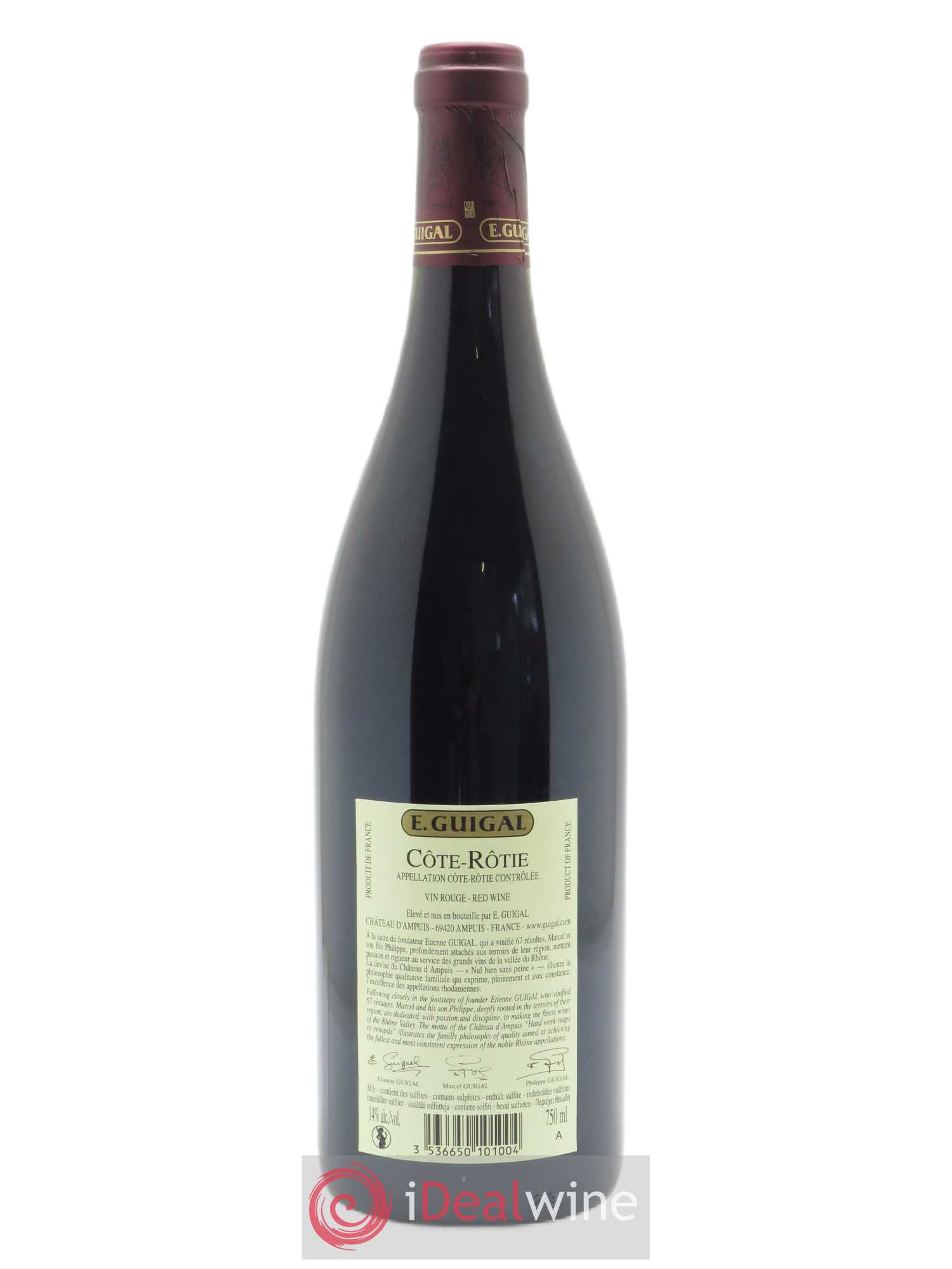 Côte-Rôtie Côtes Brune et Blonde Guigal  2018 - Lot de 1 Bouteille