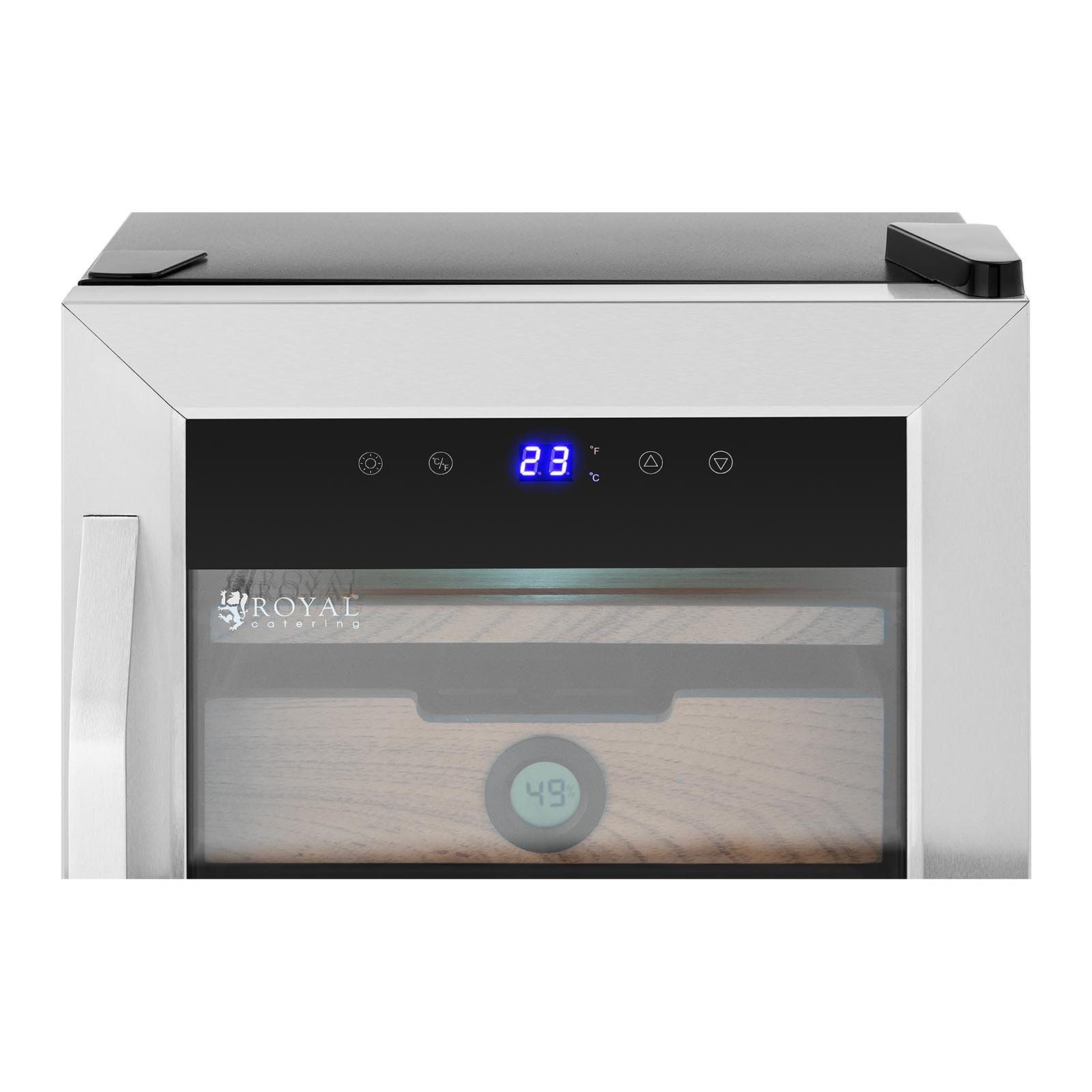 Royal Catering Humidor Humidor - für bis zu 250 Zigarren - mit LED-Beleuchtung