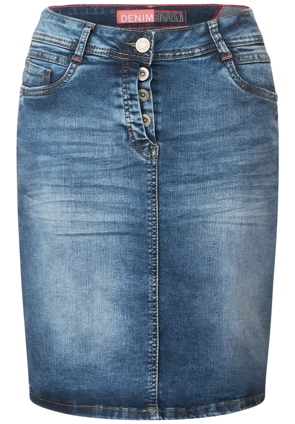 CECIL Blauer Jeansrock