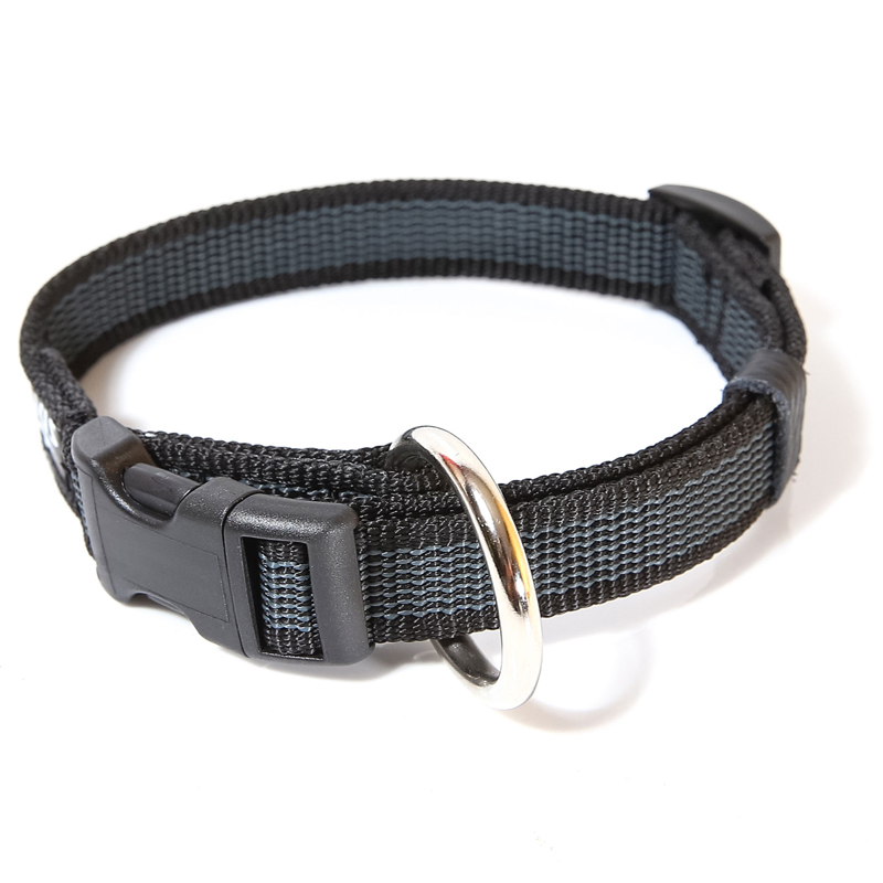 JULIUS-K9 Hundehalsbänder JULIUS-K9 Julius K9 Halsband 25mm x 39-65cm schwarz/ grau