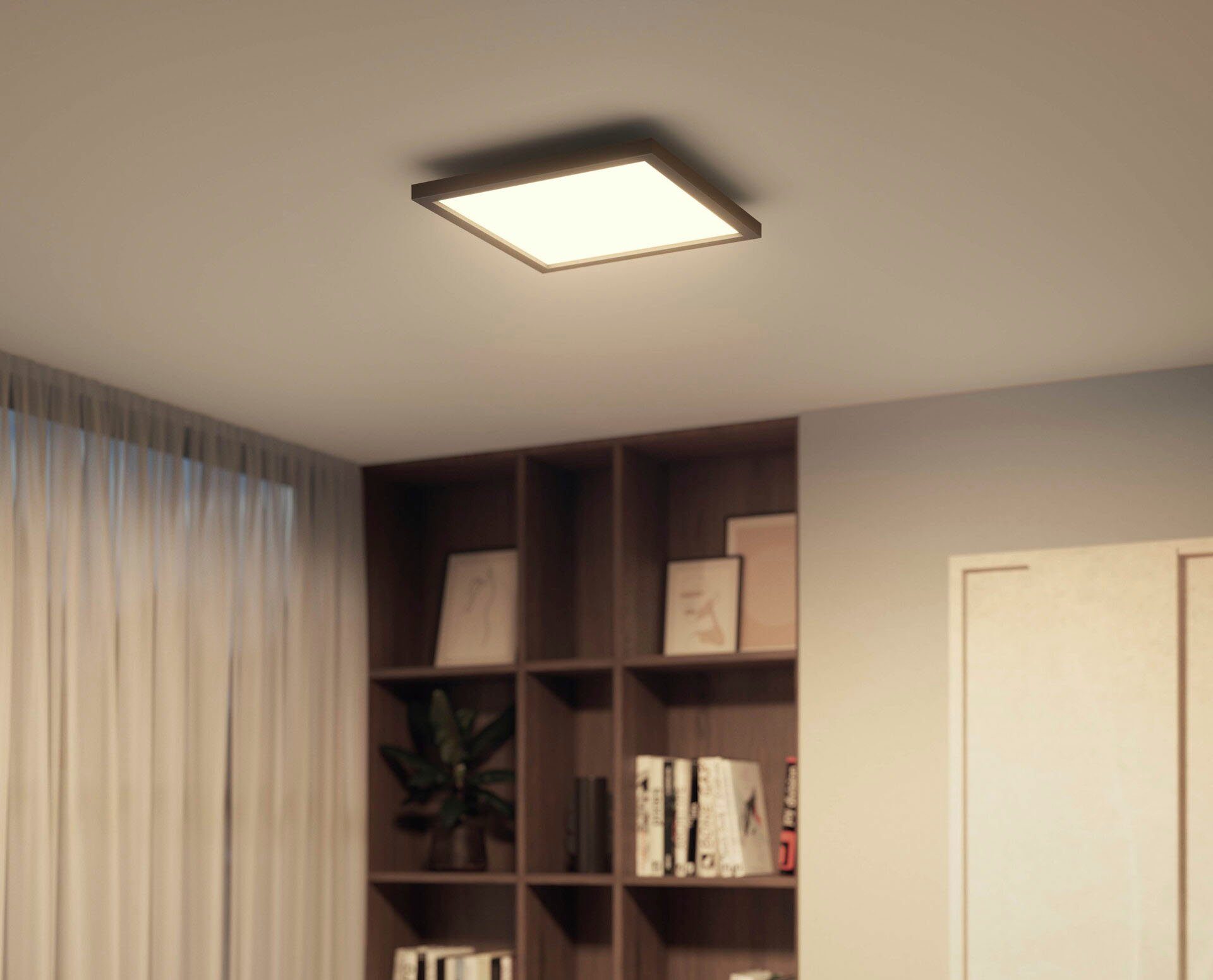 Philips Hue LED Deckenleuchte Aurelle, Bluetooth, Dimmfunktion, LED fest integriert, warmweiß - kaltweiß, mit Dimmschalter