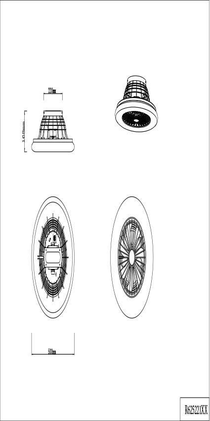 TRIO Leuchten LED Deckenleuchte Stralsund, Timerfunktion, Ventilatorfunktion, LED fest integriert, Neutralweiß, mit Ventilator, Fernbedienung., Leuchte/ Ventilator getrennt schaltbar