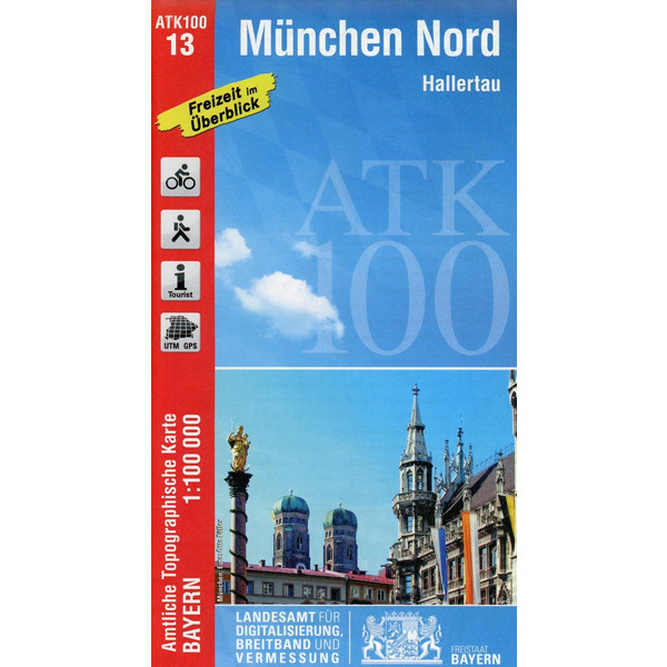 München-Nord 1 : 100 000 - Wanderkarte