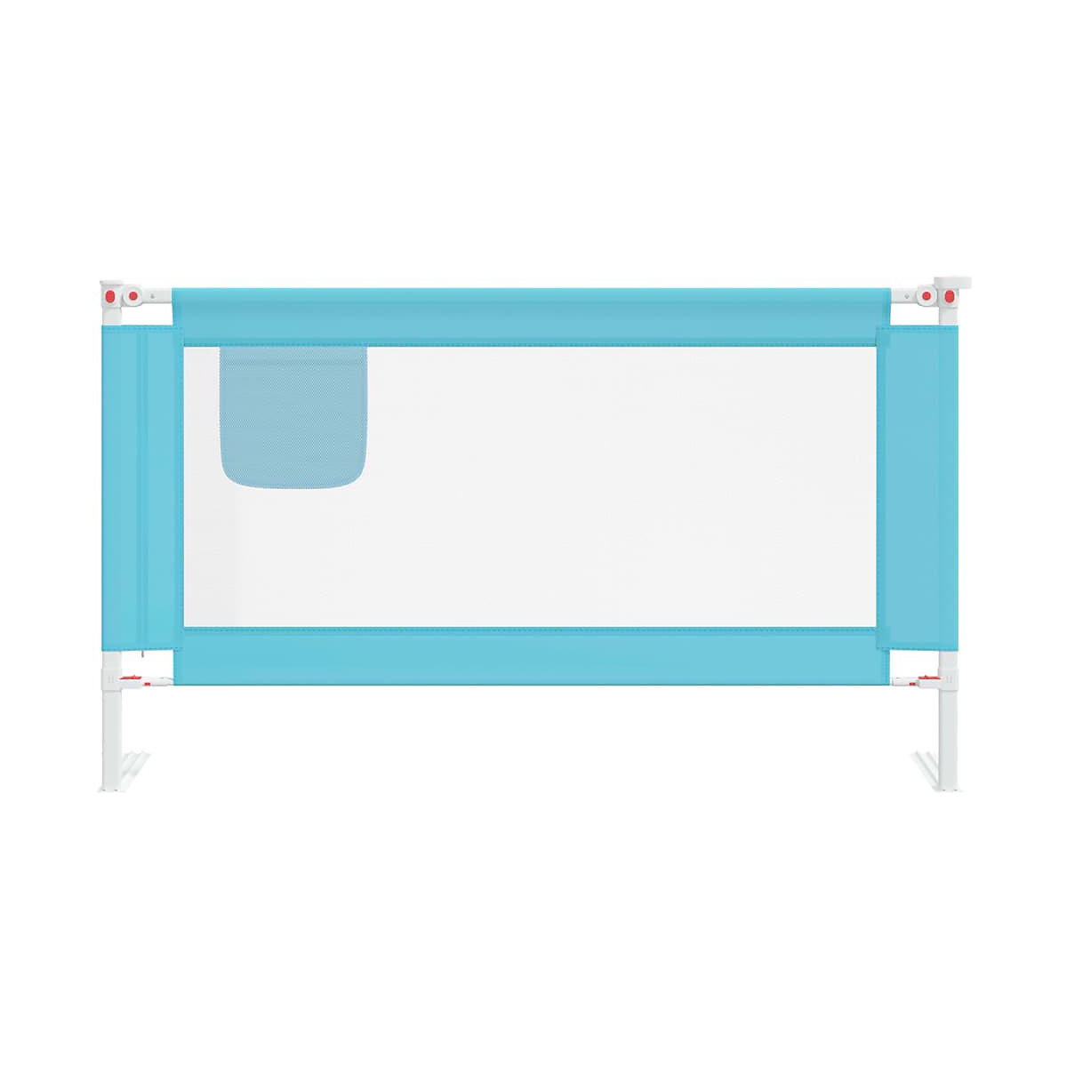 Kleinkind-Bettschutzgitter Blau 140x25 cm Stoff