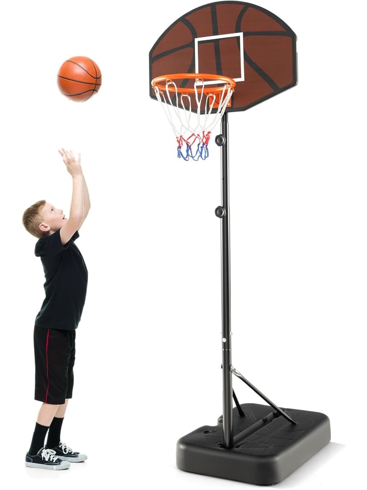 COSTWAY Basketballkorbständer outdoor 172-200cm in Schwarz günstig kaufen onesize