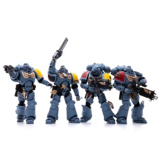Warhammer 40k Actionfiguren 4er-Pack 1/18 Space Wolves Battle Hunters 12 cm