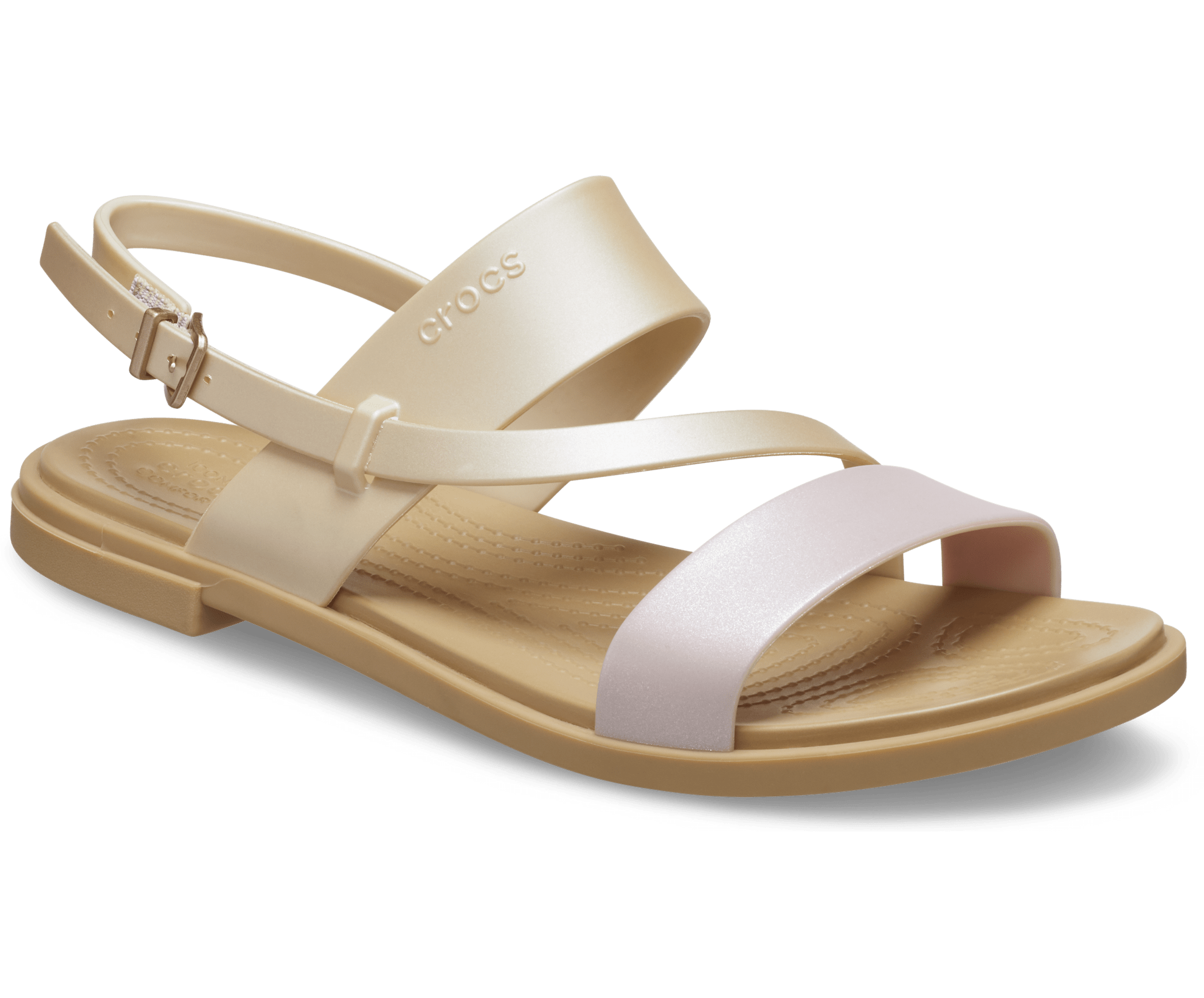 Crocs Tulum Shimmer Strappy Sandal W