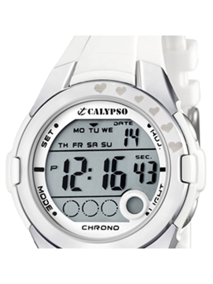 Calypso Digital-Armbanduhr Calypso Junior weiß mittel (ca. 37,3mm) günstig kaufen onesize