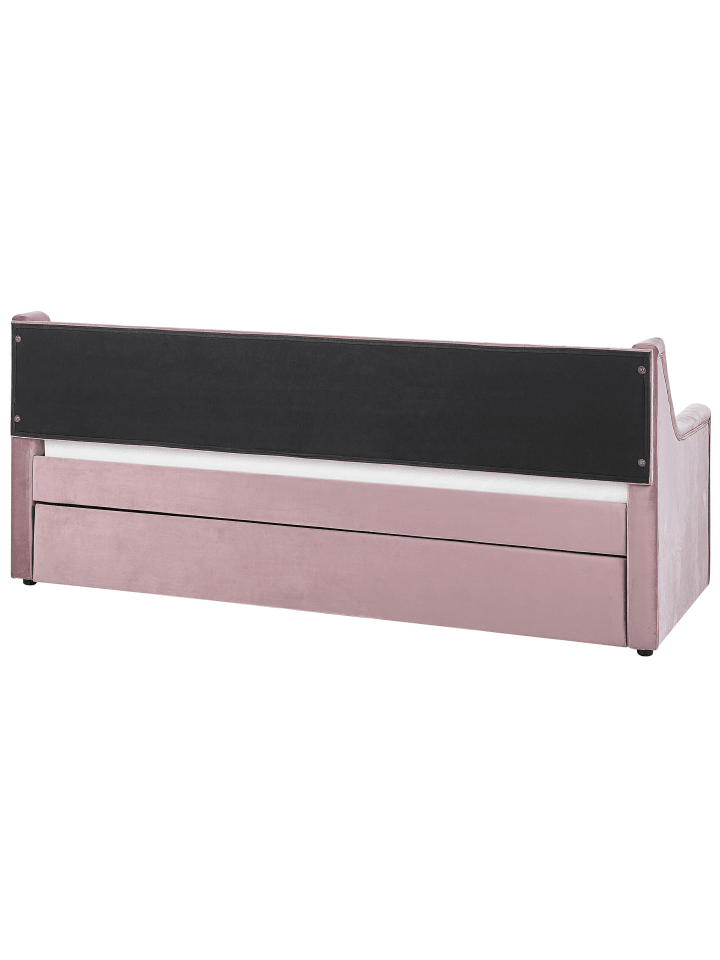 Beliani Tagesbett MONTARGIS in Rosa - (W) 91 x (H) 94 x (L) 219 cm günstig kaufen onesize