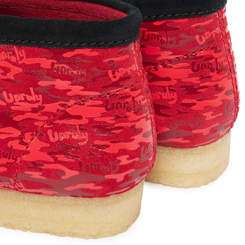 Clarks x Popcaan Wallabee Boot red