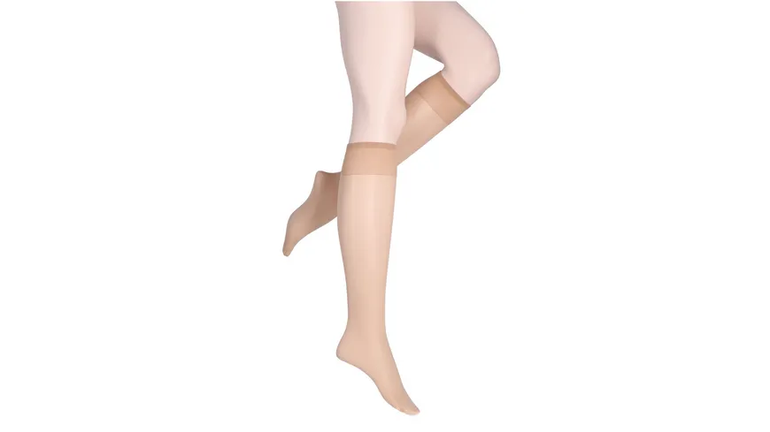 MOVE UP Damen Kniestrümpfe Satin Dream 20 DEN champagner