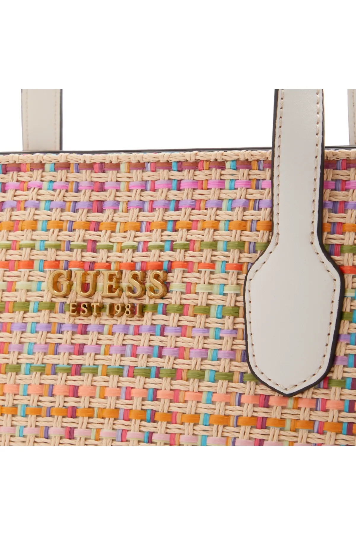 Guess  Silvana Damen Handtasche Grün/lila/orange/rosa/violett/rot/weiß Hwwx86-65220-sml